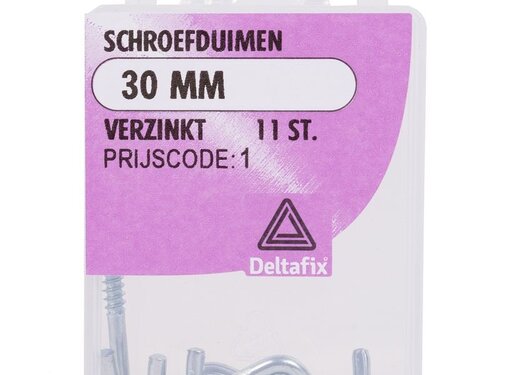 Benson IJzerwaren Schroefduim 30 mm - Bevestigingsduim - Draadduim