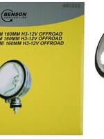 Benson Automotive Lamp Chroom 160 Mm H3-12V Offroad - Autoverlichting 160 Milimeter Chroom H3-12V op Offroad Voertuigen.