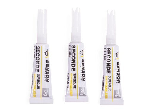 Benson Secondelijm 3 dlg - Snellijm - Krachtige Lijm - Universele Verlijmer - 3 Stuks