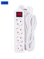 Benson Electric Stekkerdoos - Verlengsnoer Tcd 4 V + RA + 3 Mtr + Schakelaar