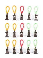 Benson Home Handdoekhouders Geel/Rood/Groen 15 dlg - Klemlippen - Textiel Clips