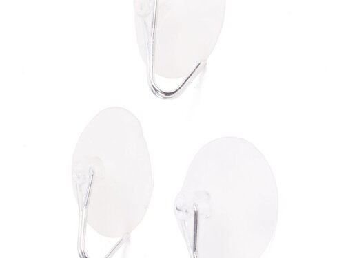 Benson Home Zuignap met Haak 3 dlg ø 45 mm - Handige Ophanghaak - Zuignaphaak