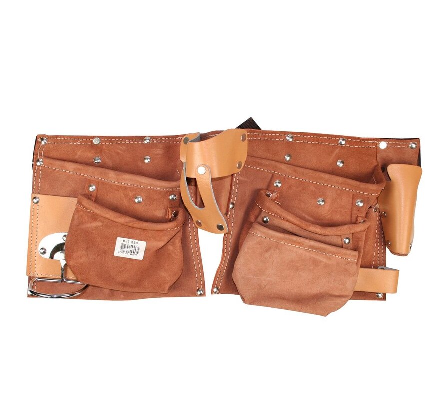 Gereedschapschort Leder Profi 11 dlg - Lederen Gereedschapschort - Professioneel