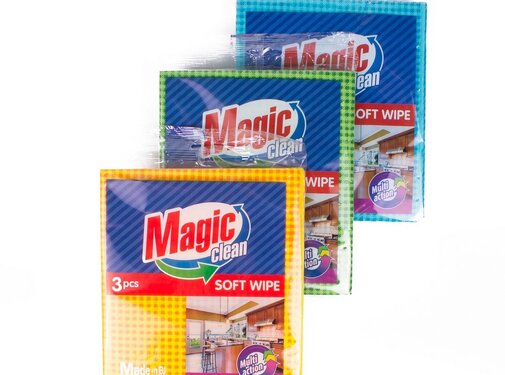 Benson Schoonmaakdoek 3 dlg 15 x 15 - Microvezeldoek - Stofdoek