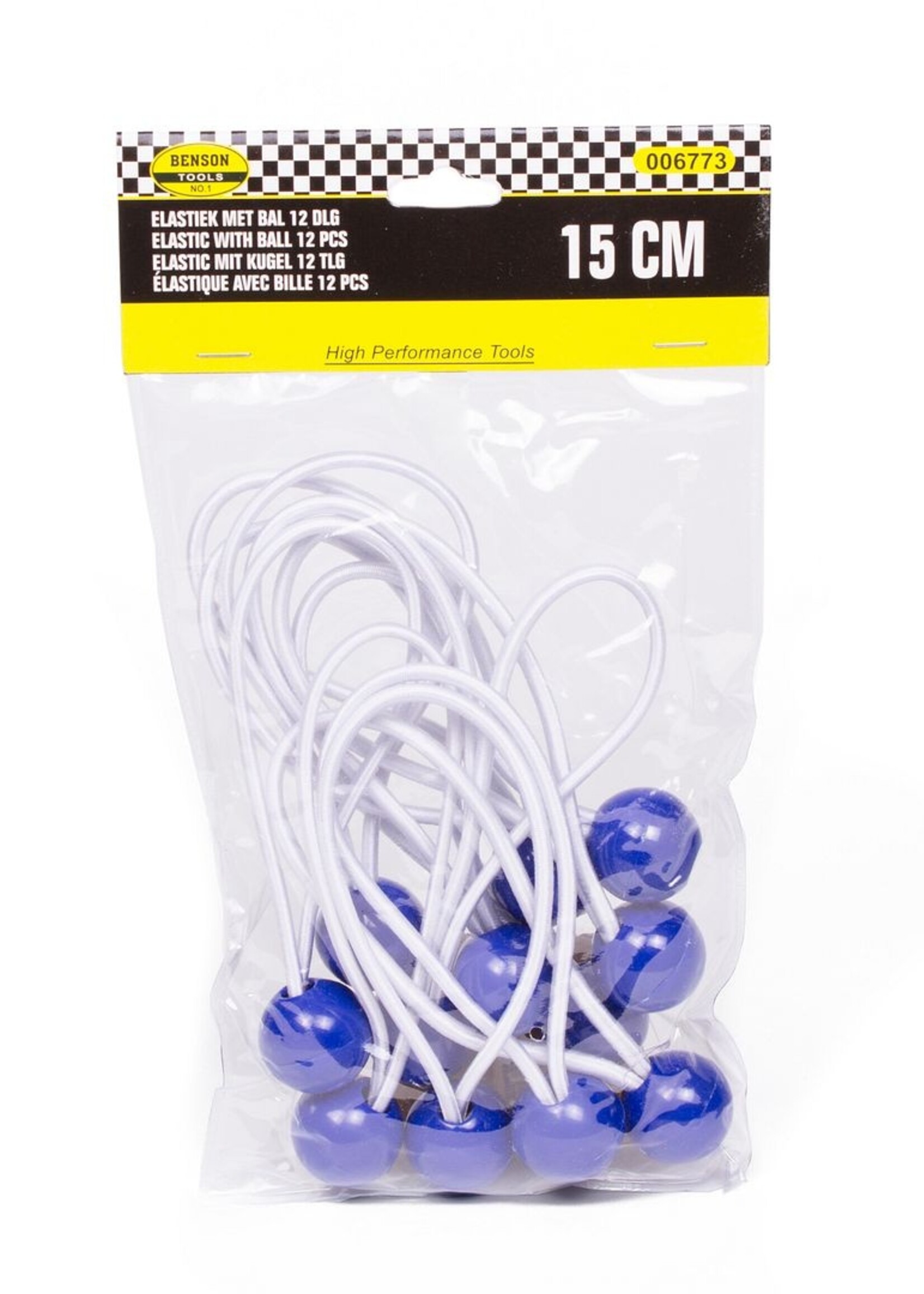 Benson Tools Elastiek met Bal 12 Dlg +/- 15 Cm