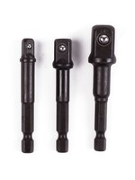 Benson Tools Bitverloop naar Dop 1/4-3/8-1/2" x 70mm - Bit- naar dopverloop