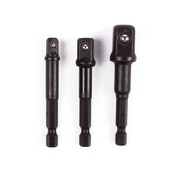 Benson Tools Bitverloop naar Dop 1/4-3/8-1/2" x 70mm - Bit- naar dopverloop