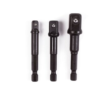 Benson Tools Bitverloop naar Dop 1/4-3/8-1/2" x 70mm - Bit- naar dopverloop