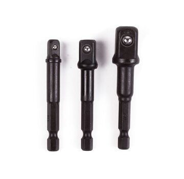 Benson Tools Bitverloop naar Dop 1/4-3/8-1/2" x 70mm - Bit- naar dopverloop