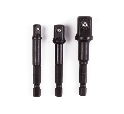 Benson Tools Bitverloop naar Dop 1/4-3/8-1/2" x 70mm - Bit- naar dopverloop