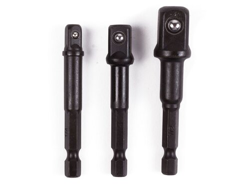 Benson Tools Bitverloop naar Dop 1/4-3/8-1/2" x 70mm - Bit- naar dopverloop