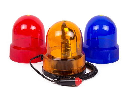Benson Automotive Zwaailamp Set 12V Rood/Blauw/Oranje - Zwaailamp Set - 12V Zwaailamp - 3 Stuks