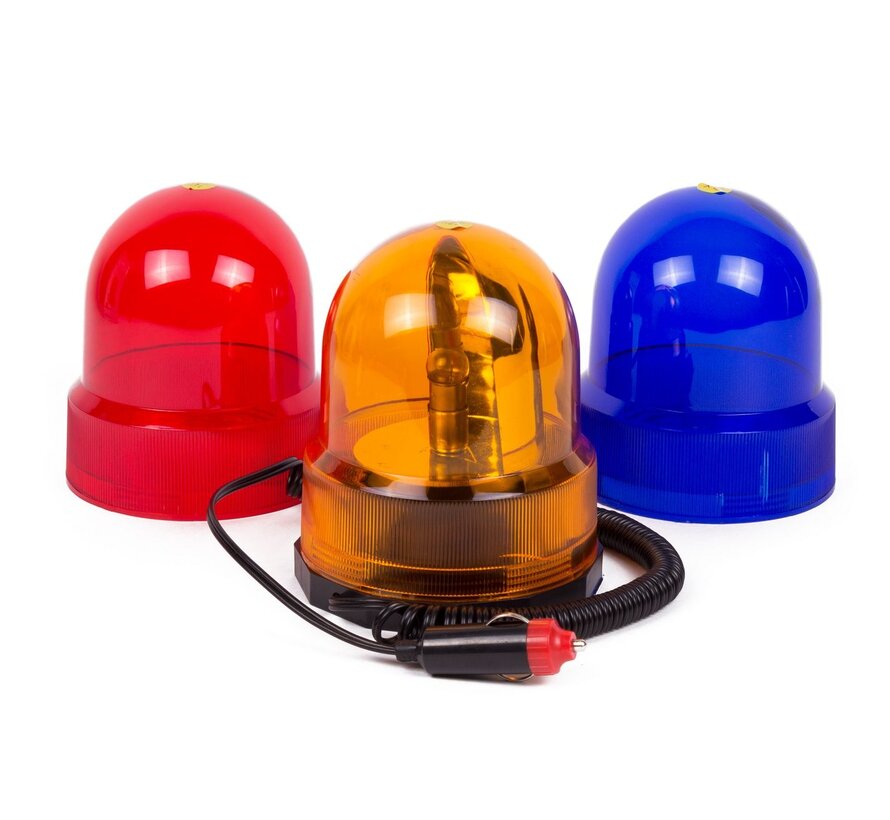 Zwaailamp Set 12V Rood/Blauw/Oranje - Zwaailamp Set - 12V Zwaailamp - 3 Stuks