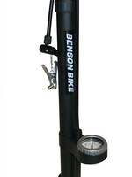 Benson Bike Parts Fietspomp Pro + Manometer - Fietspomp Profi – Zwart