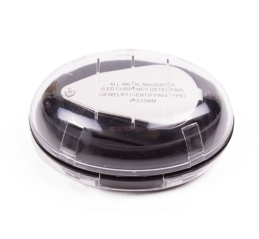 Loupe + LED Diamantair - Juweliersloupe - LED Verlichte Vergrootglas