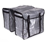 Lastpak Fietstas Dubbel 46 Liter Bisonyl Zilver - Fietsaccessoire Fietstas - 46 Liter - Dubbel