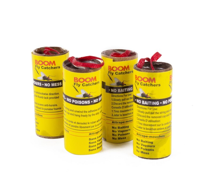 Vliegenvangers 4 dlg - Insectenstrip - Effectieve Vliegenval