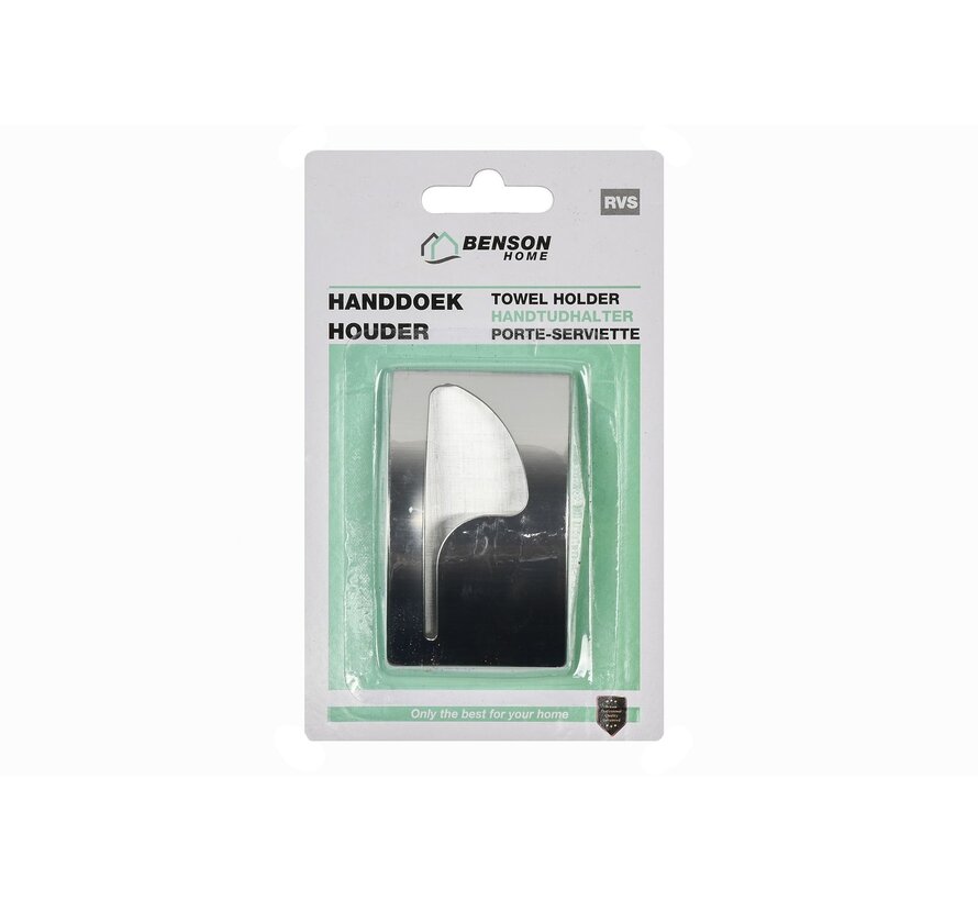 Handdoek Houder RVS - Theedoek Hanger - Zelfklevende Houder