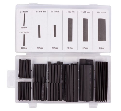 Benson Tools Krimpkous 127 Dlg Zwart - Elektronica Assortiment - 127 Stuks