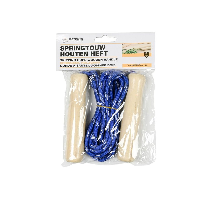 Springtouw Houten Heft - Kinderspringtouw