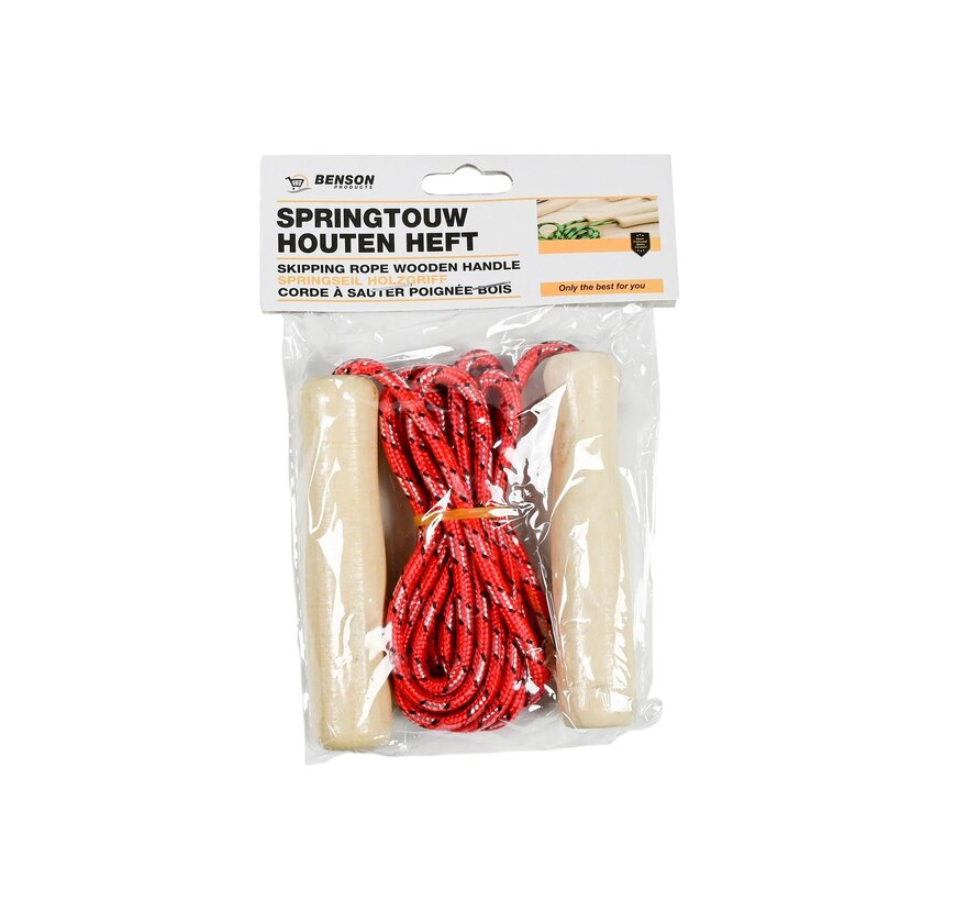 Springtouw Houten Heft - Kinderspringtouw