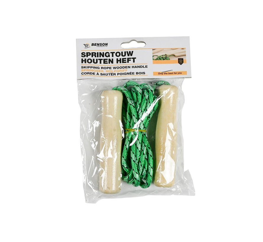 Springtouw Houten Heft - Kinderspringtouw