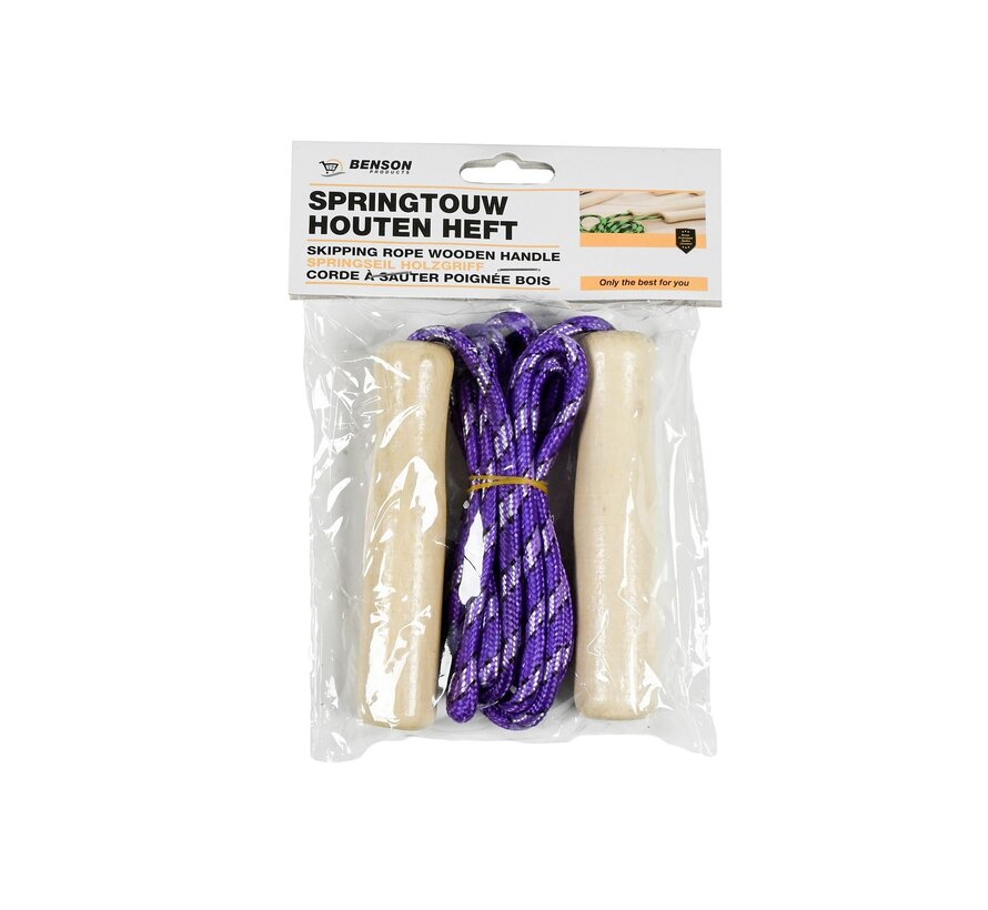 Springtouw Houten Heft - Kinderspringtouw