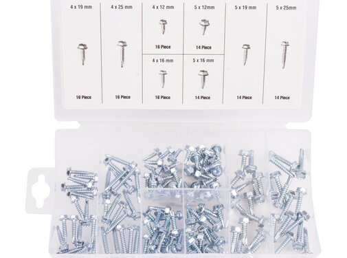 Benson Tools Schroefassorti Zelf Tappend 120 dlg - Schroevenset - Zelfborende Schroeven Kit