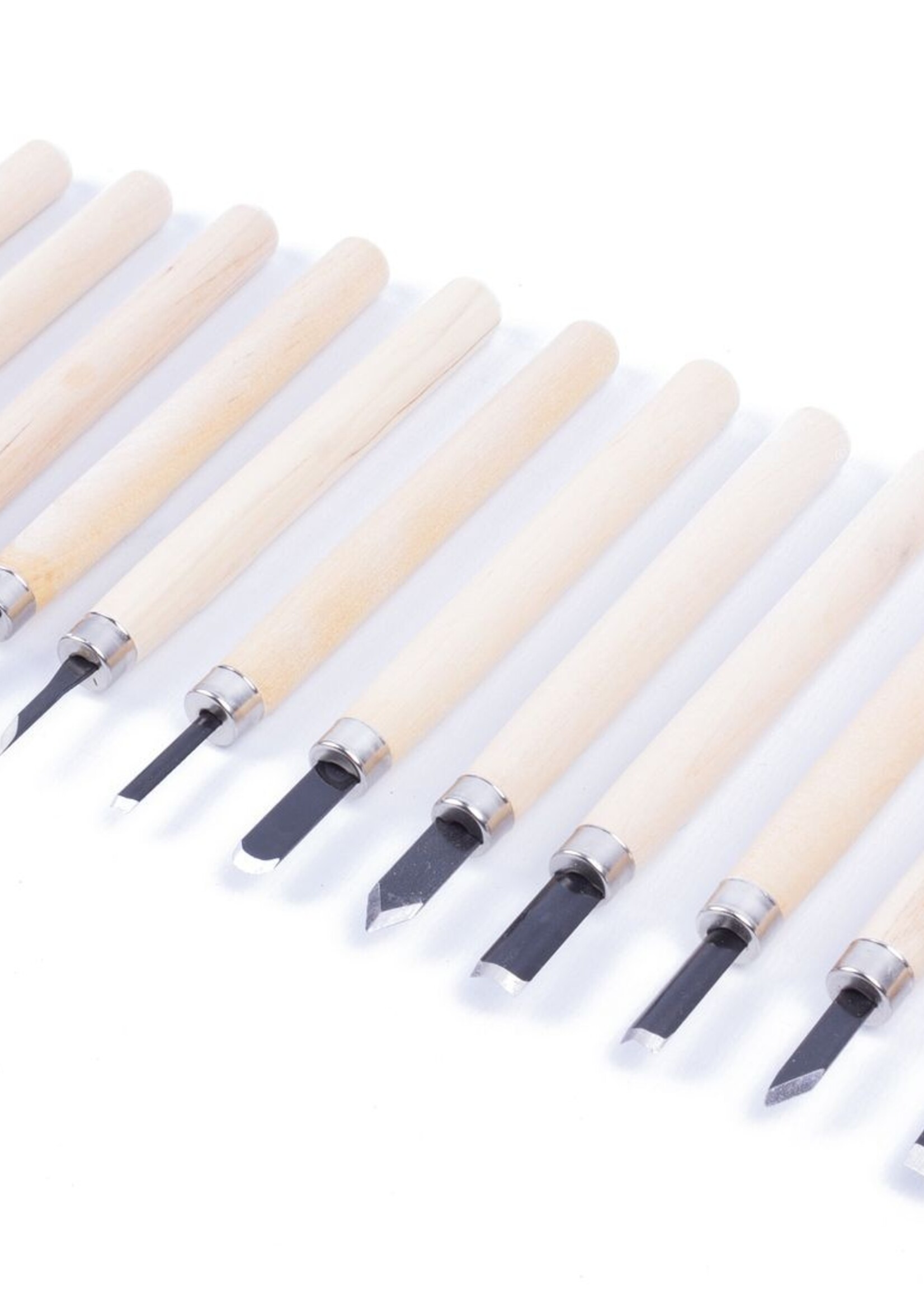 Benson Gutsset Hobby 12 dlg - Houtsnijwerk, Linoleum, Leer Gereedschappen