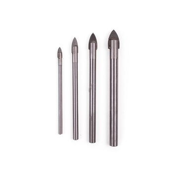 Benson Tools Boorset 4 dlg glas 3 - 5 - 6 - 8 mm - Glasboren voor Keramische Tegels, Glas en Spiegels