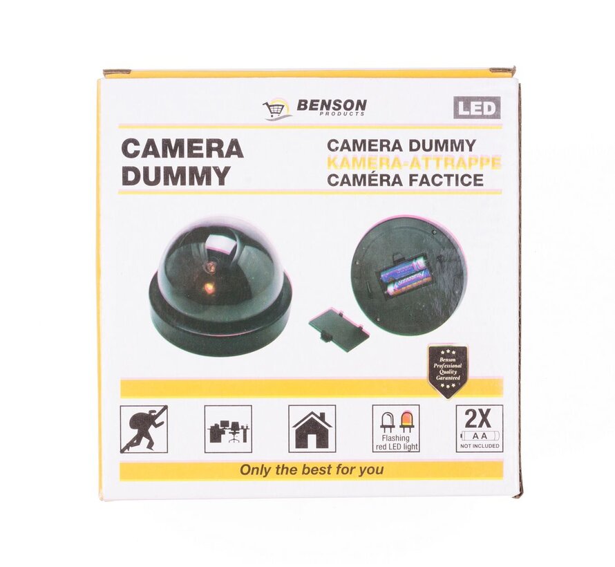 Camera Dummy + LED - Nepcamera - Beveiligingscamera-imitatie