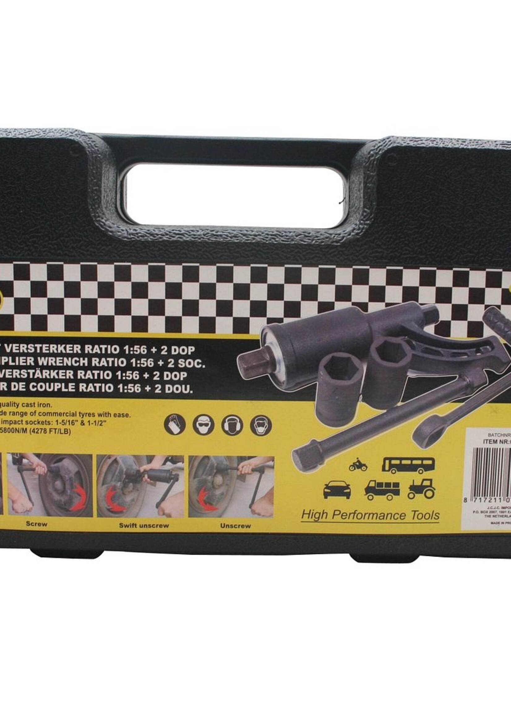 Benson Tools Draaimoment Versterker - Kracht Vermeerderaar - Moment Versterker - Ratio 1:56 - Dop 32 en 34