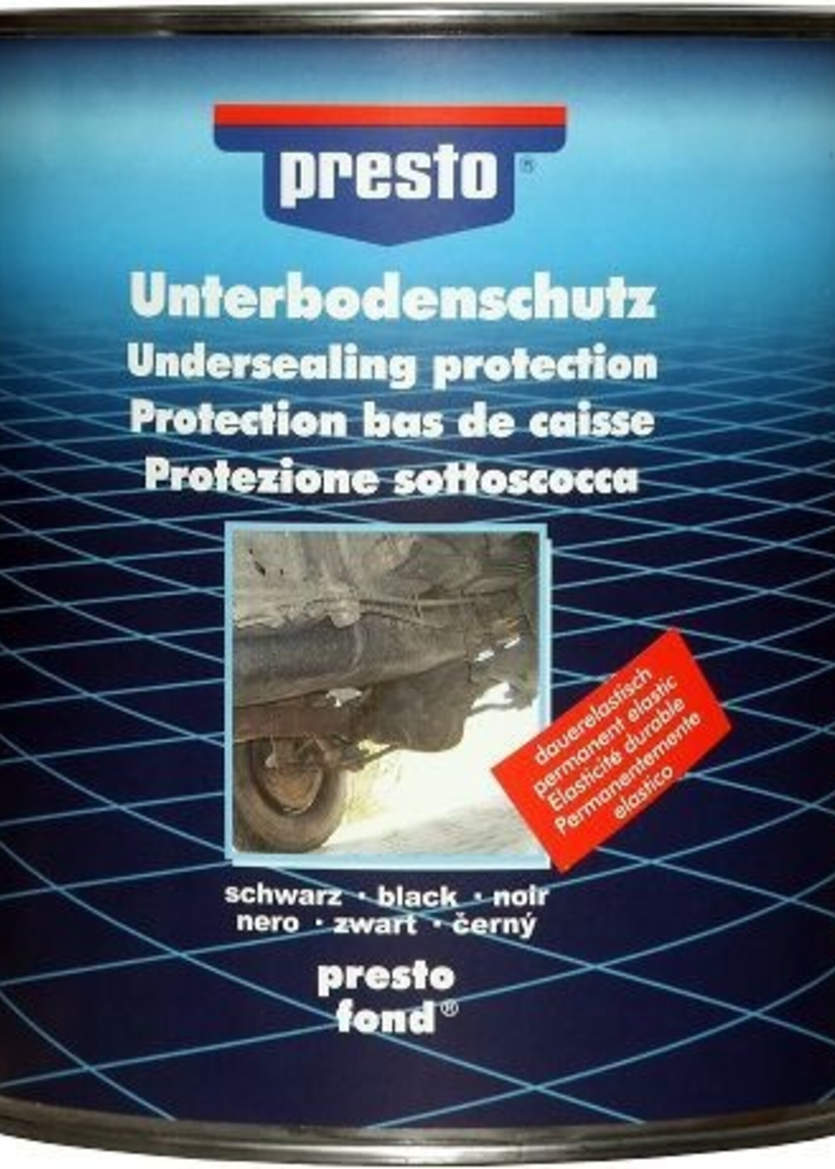 Sprayson Presto Bitumencoating - Zwart Blik 1.3 Kg - Bitumenverf