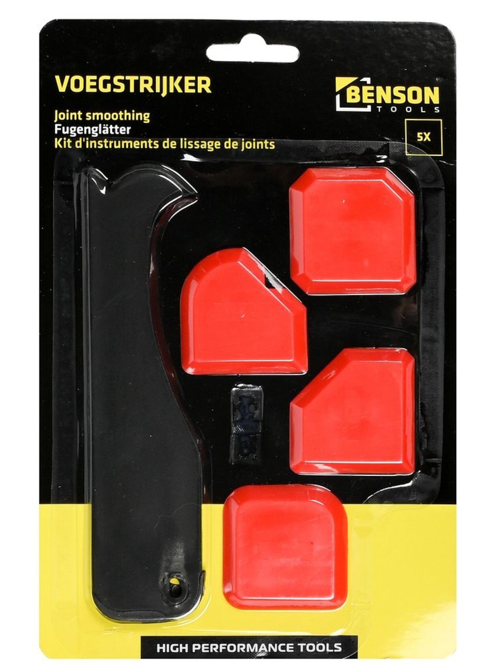 Benson Tools Voegstrijker Set 5 dlg - Voegstrijker Gereedschap