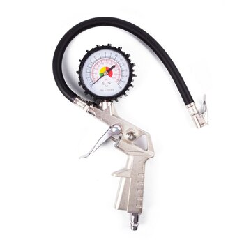 Benson Tools Bandendrukmeter + Spuit voor Compressor - Bandenspanningsmeter Compressor Accessoires