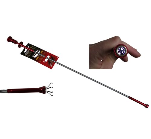 Benson Tools Pick-Up Tool 3-in-1 Alu + Magneet + LED - Grijptang, Magnetische Opraaptool