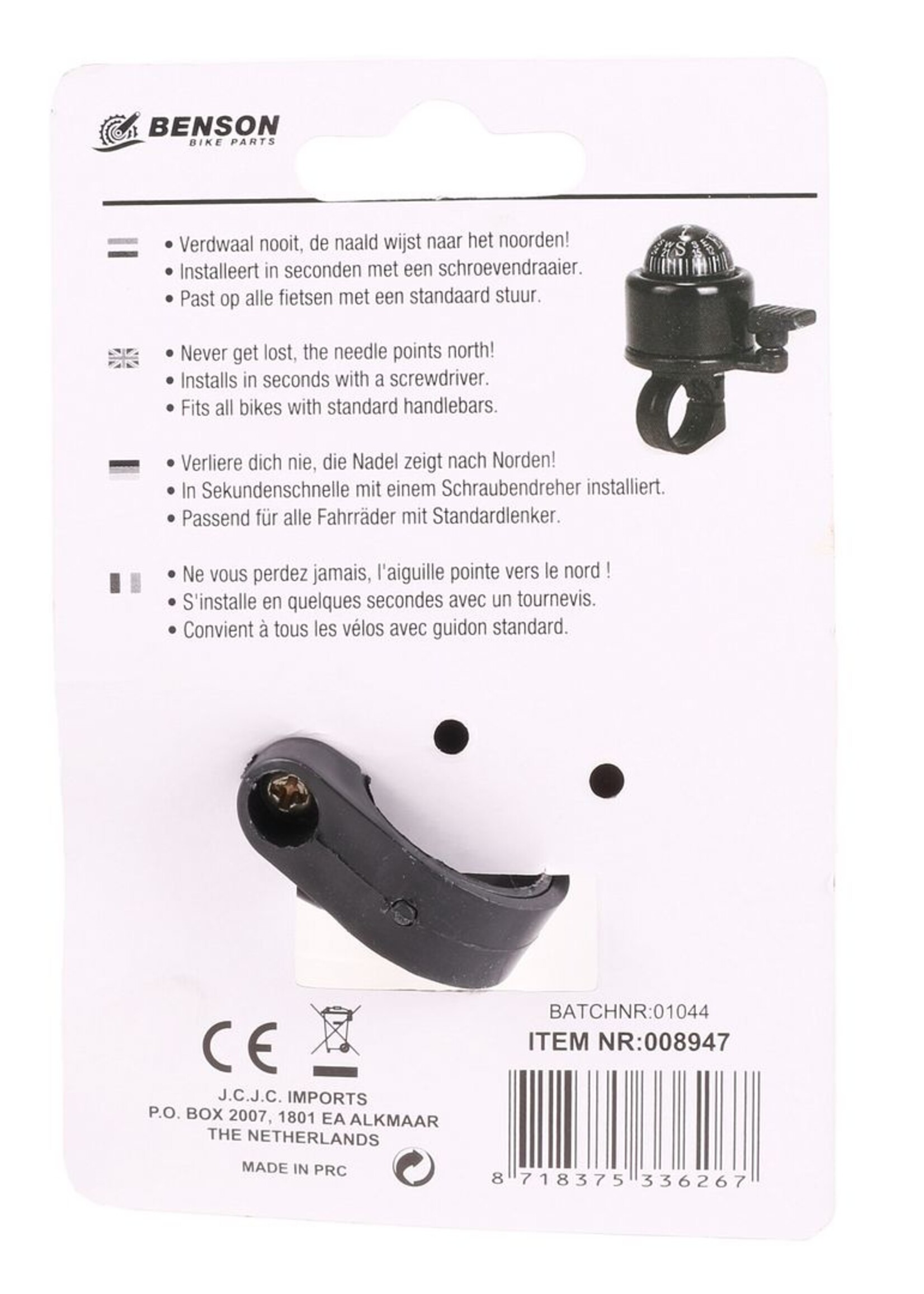 Benson Bike Parts Fietsbel 40 Mm Kompas