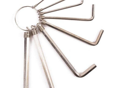 Benson Tools Inbus Sleutelset 8 dlg Ring 1.5 / 6.0 mm - Compacte Hex Key Set voor Verschillende Toepassingen