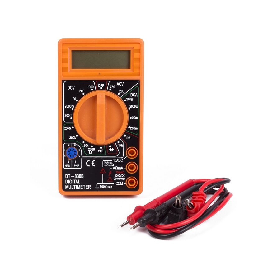 Multimeter Digitaal - Uitgebreide Elektrische Metingen met LCD-Scherm