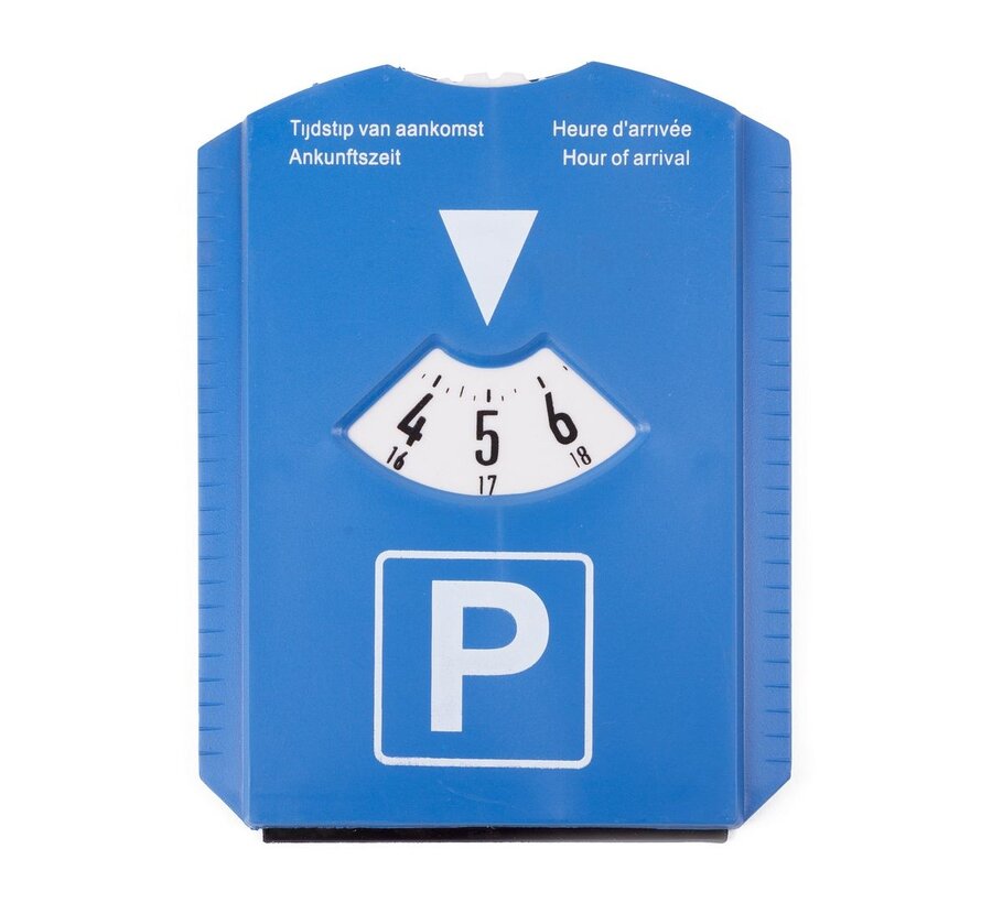 Ijskrabber + Parkeerschijf 15,5 x 12 cm - Auto-accessoires - Winterbenodigdheden