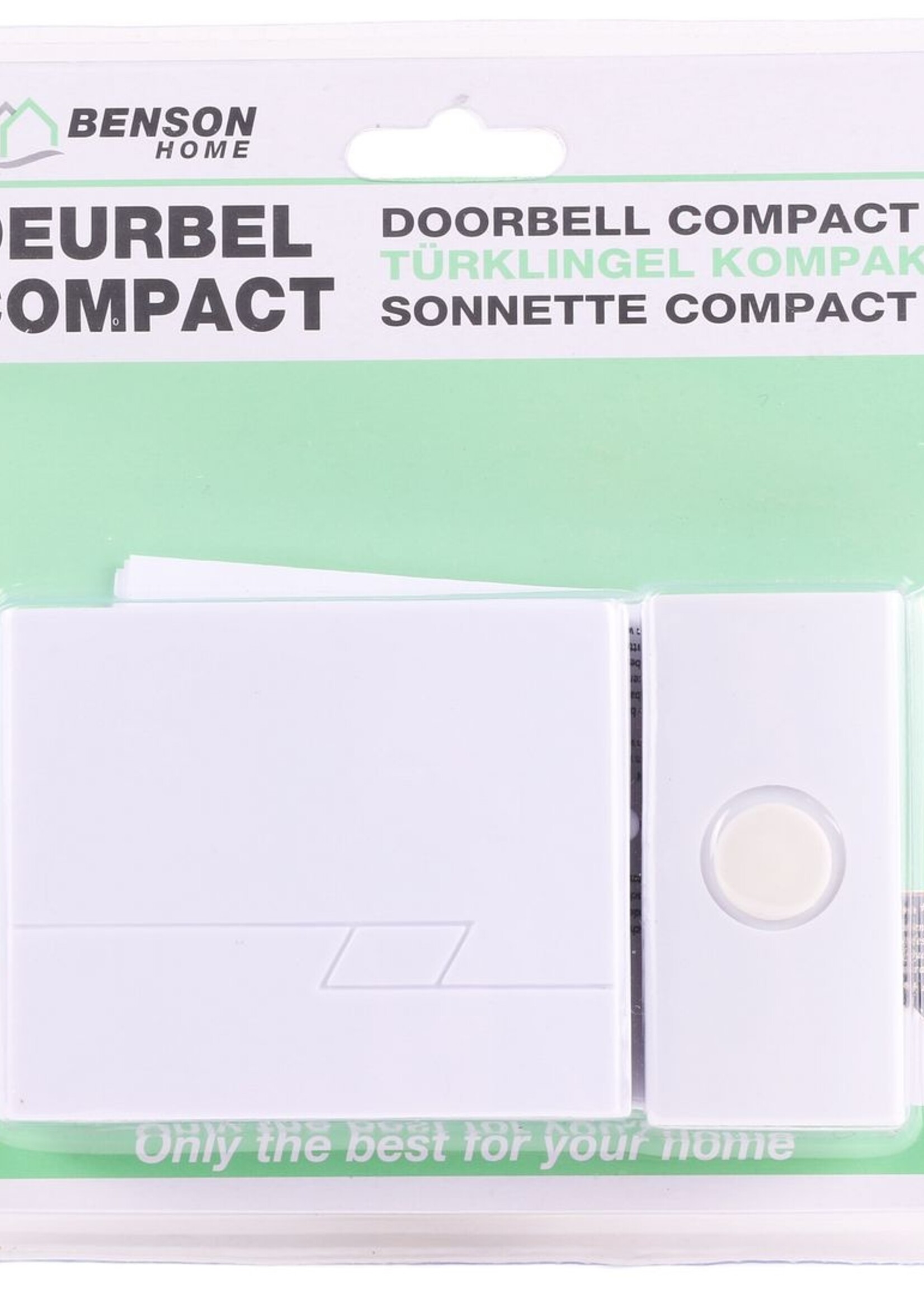 Benson Home Deurbel Compact Draadloos - 16 Melodieën