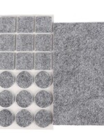 Benson Home Antikrasvilt 25dlg Assorti / Grijs - Meubelbescherming Krasbestendig Vilt