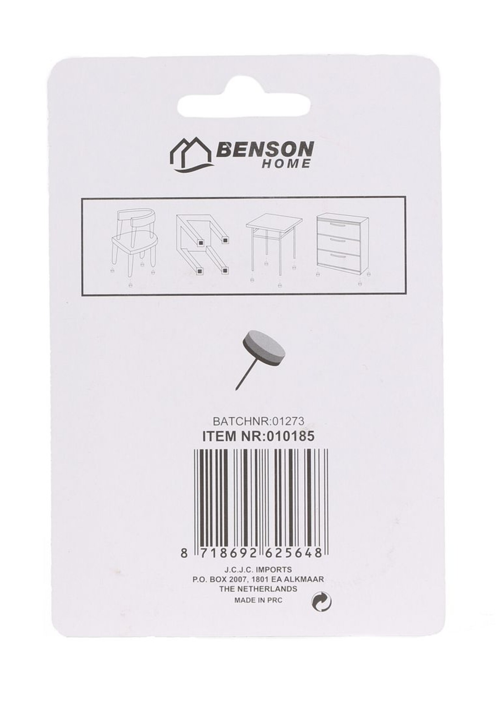 Benson Home Antikrasvilt met Nagelbeschermer 8 dlg / 24mm - Meubelbescherming Viltbescherming