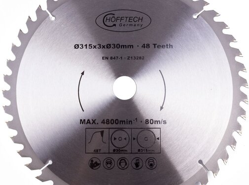 Höfftech Cirkelzaagblad 315 x 48 Tands - Precisie en Duurzaamheid in Eén