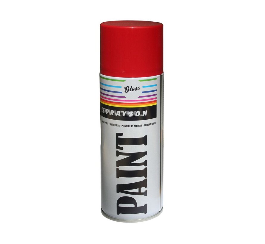 Spuitbus Ral3000 Hg Rood 400 ml Hoogglans - Verf
