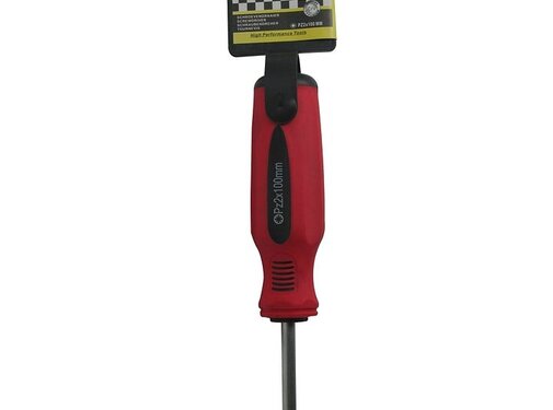 Benson Tools Schr dr Pozi PZ2 x 100 Rood/Zwart CRV - Pozi Drive Schroevendraaier PZ2, 100mm