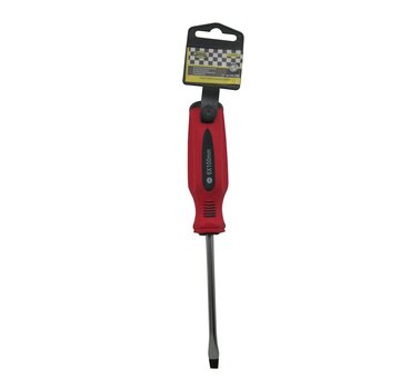 Benson Tools Schr Dr Plat 6 x 100 Rood/Zwart CrV - Platte Schroevendraaier, 6 x 100 mm, Chroom Vanadium