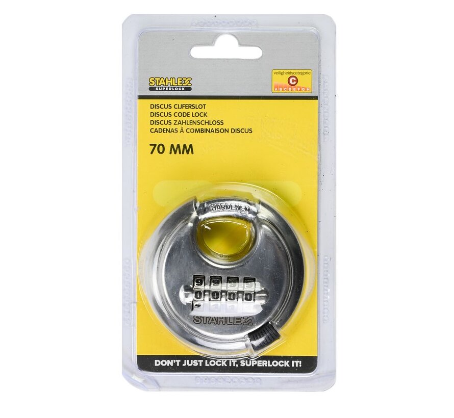 Cijferhangslot 70 Mm - Combinatieslot Hangslot Beveiliging