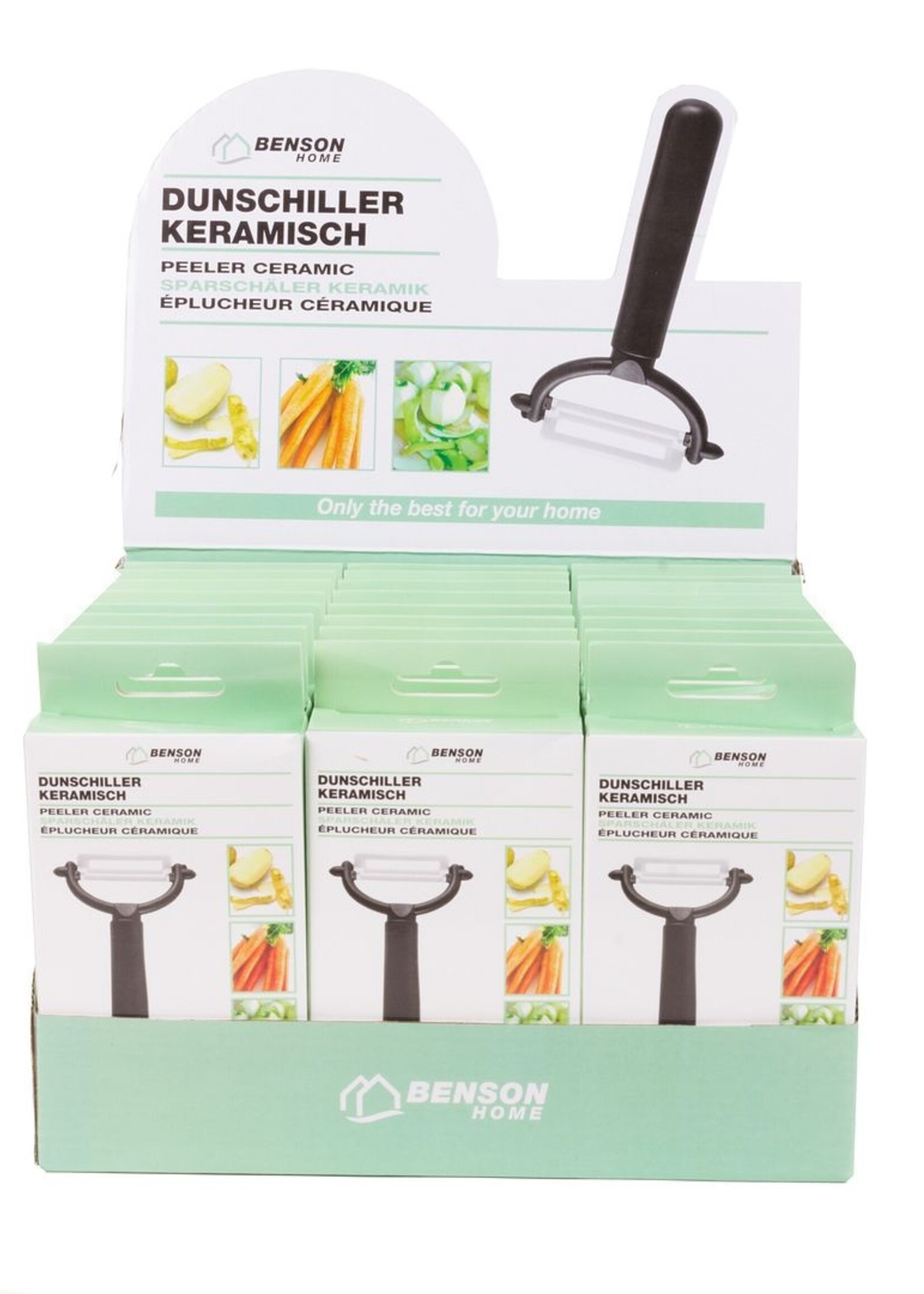 Benson Home Dunschiller keramisch - Groenteschiller - Keramisch schilmesje