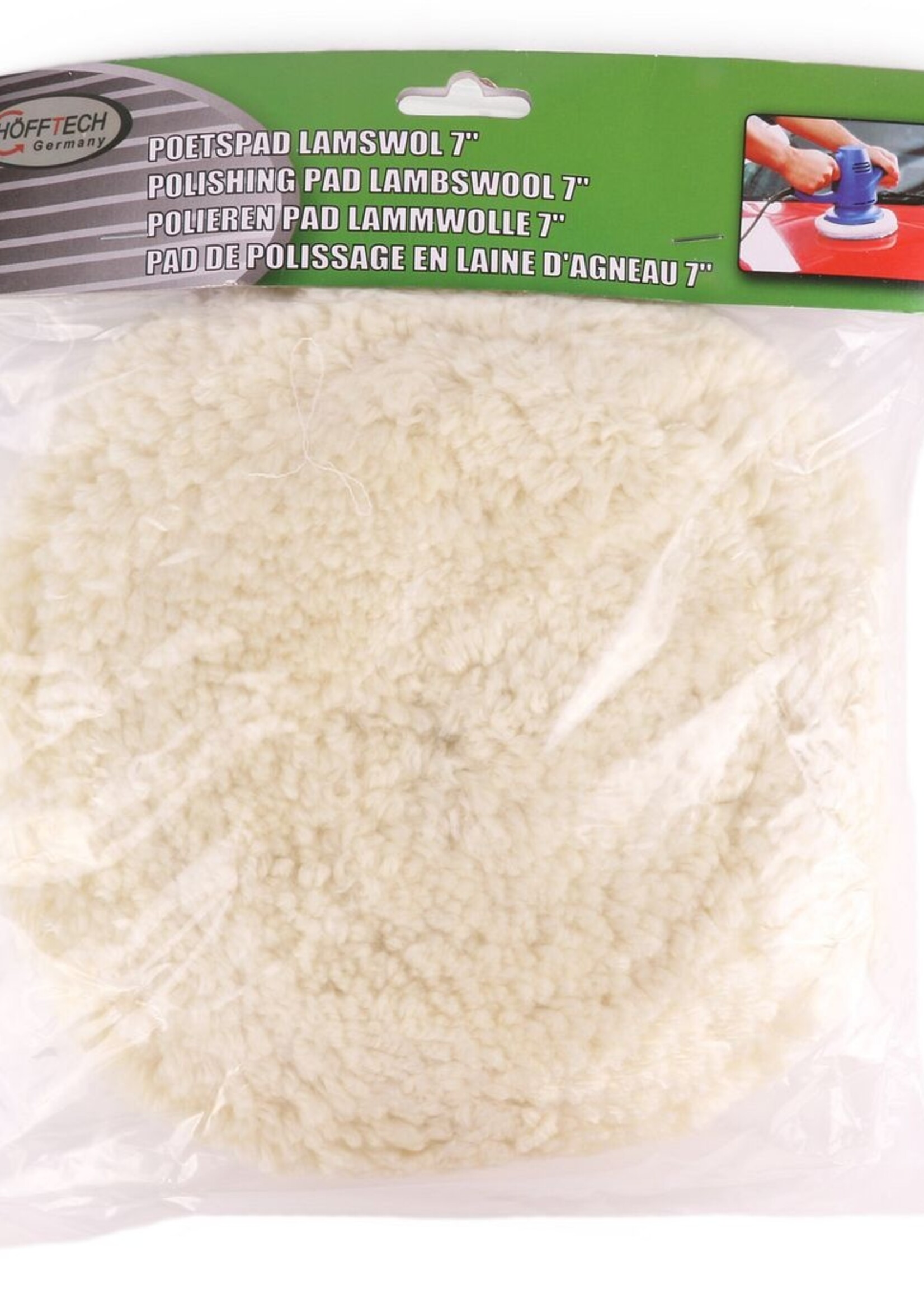 Höfftech Poetspad Lamswol 180mm - Autopoets poetsdoek